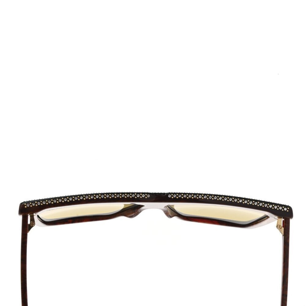 NWT GUCCI GG0733S - 005 Crystal Embellished Flat Top Sunglasses - Picture 14 of 15